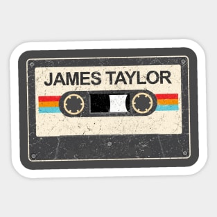 kurniamarga vintage cassette tape James Taylor, James Taylor Sticker